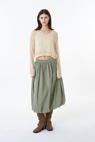 Quzu Tricotaj dublu ajurat Ecru