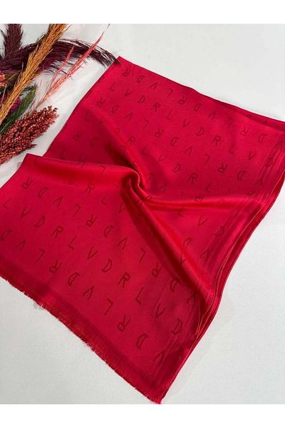 Levidor Premium Jacquard Shawl Red Ljk0115