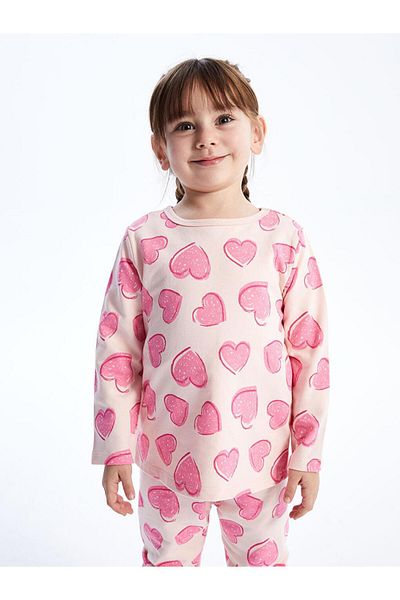 LC Waikiki Collar Printed Baby Girl Pajama Set (W3)