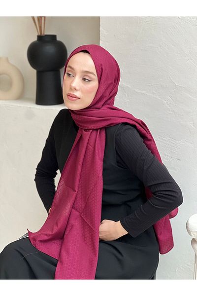 Modakaşmir Şal cu model de ritm perlat din seria Soft Jacquard