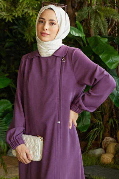 Neways Crepe Side Zipper Ferace Dark Lilac 6541