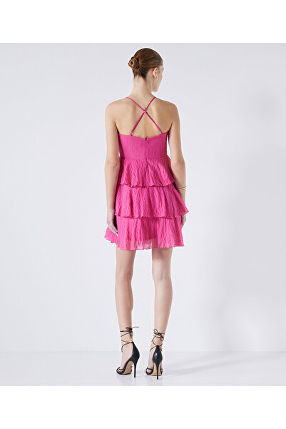 İpekyol Volanlı mini elbise