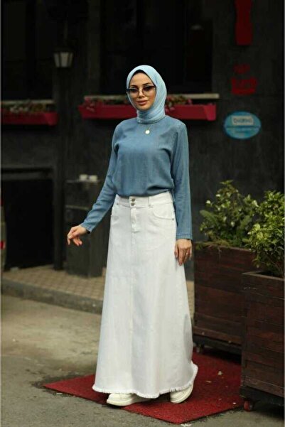 Neways White Denim Skirt - 2252 Model