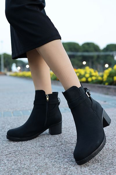 otuzbesshoes Cizme de damă Missis H790 cu cataramă cu fermoar