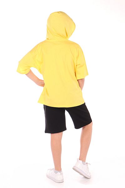 Toontoy Boy - Printed Overall Composition Shorts Set