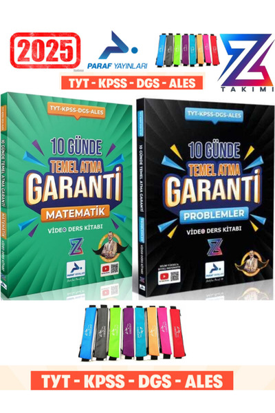 Orijinal Yayınları Paraf Yayın Z Takım Matematik-Problem 10 Günde Temel Atma ...