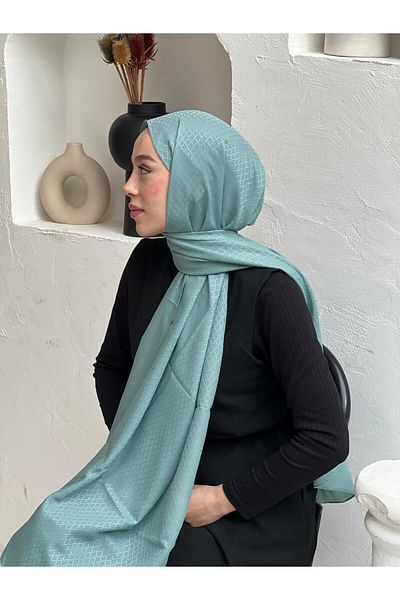 Modakaşmir Σάλι με μοτίβο μαργαριταριών σειράς Soft Jacquard