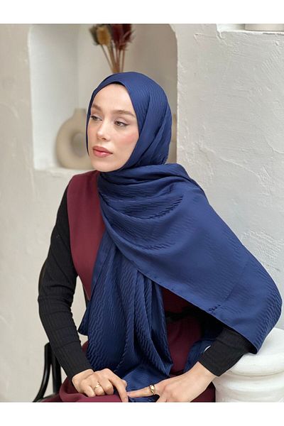 Modakaşmir شال بنمط شيفرون من سلسلة الجاكار الحريرية