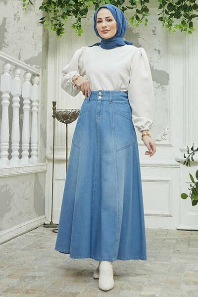 Neways 2195-Fusta Denim Mevlana Denim Albastru