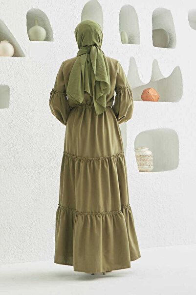 Neways Khaki Color 6567-Carla Drawstring Dress