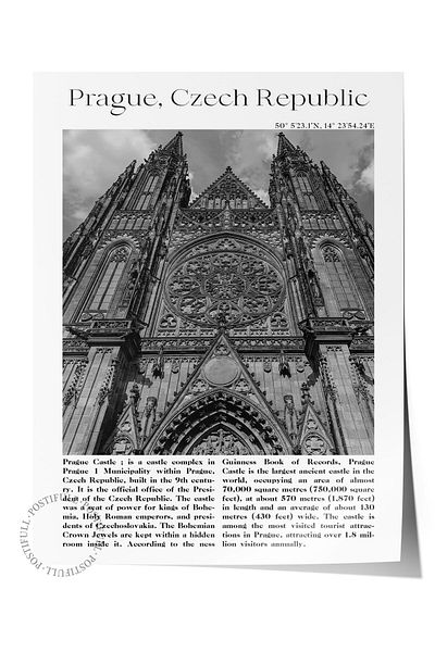 Postifull Aesthetic Wall Painting - Wall Poster - Travel Themed Poster - Frameless Painting - Thick Coated Paper