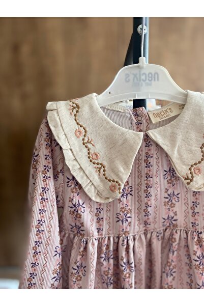 Baby Çiçek desenli bebek elbisesi, kız bebek elbisesi, bebek kıyafet