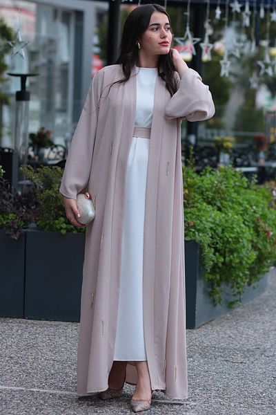 MELEK ARAZ Stone Stone Abaya