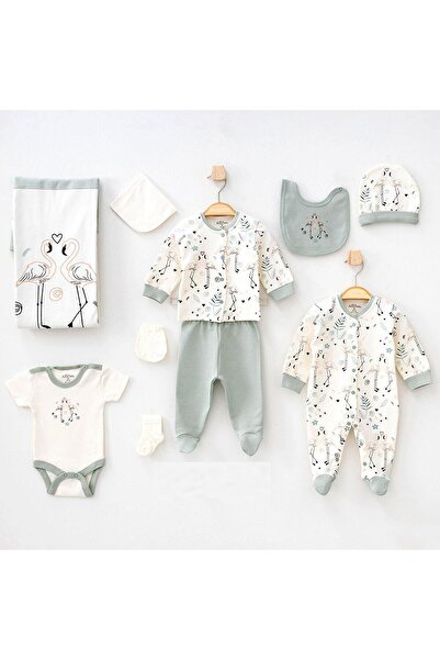 Aziz Bebe 10286 Kız Bebek Ekru 10'Lu Hastane Çıkışı