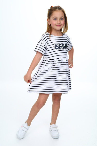 Toontoy Ριγέ Φόρεμα για Κορίτσι