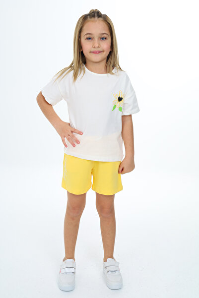 Toontoy Σετ Κοριτσίστικο Garni Χρώμα Λουλούδι με τύπωμα με Σορτς