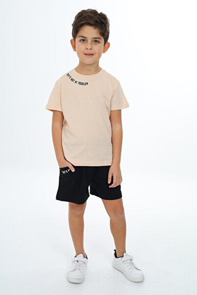 Toontoy Σετ Σορτς για αγόρια Yakası με τύπωμα