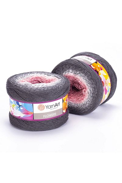 Yarnart Λουλούδια - Μαρμάρινο Χειροποίητο Νήμα Πλεκτομηχανής Ebruli-279
