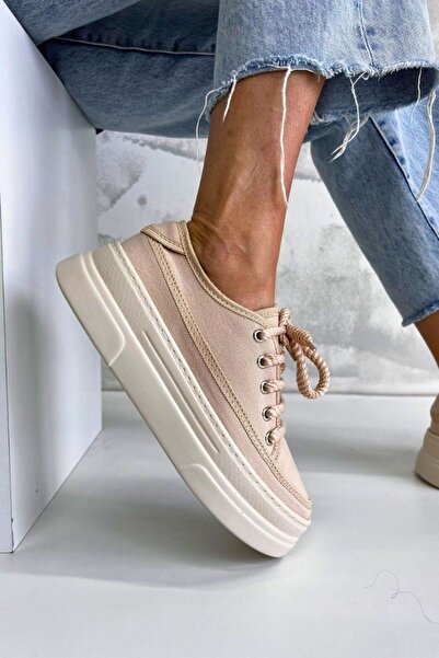inizio Бежеві бавовняні жіночі спортивні кросівки HL9338