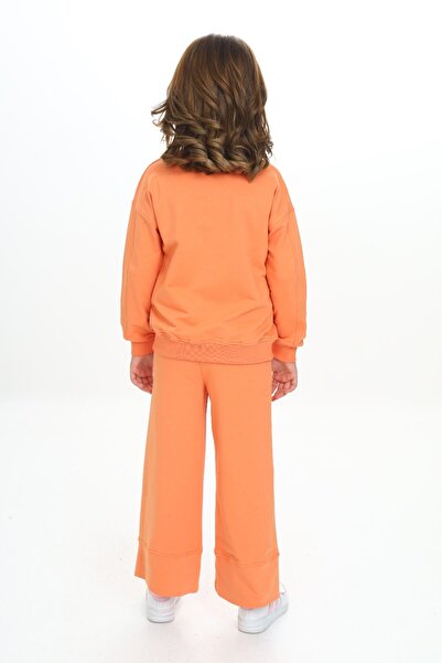 Toontoy Κοριτσίστικο κοστούμι φόρμας με κέντημα Mood