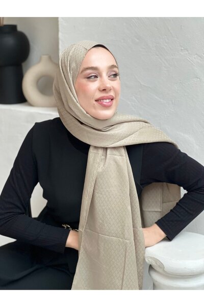 Modakaşmir شال بنمط إيقاع لؤلؤي من سلسلة الجاكار الناعمة