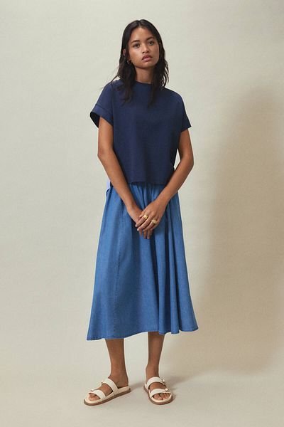 Pull & Bear صندل مسطح بأشرطة