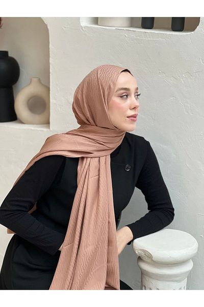 Modakaşmir Σάλι με μοτίβο Chevron σειράς Silky Jacquard