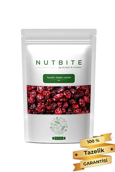 NUTBITE Premium Turna Yemişi 100gr - Cranberry - Çekirdeksiz Tane - Taptaze Y...