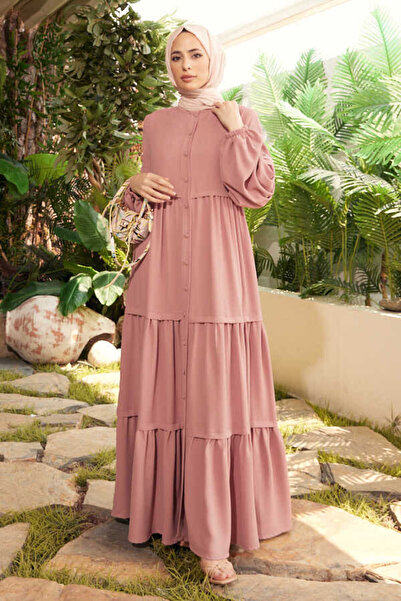 Neways 6549-Berlin Buttoned Gathered Ferace Powder