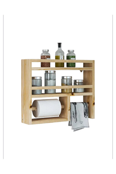 narım Ahşap Terek Raf 50x40 cm