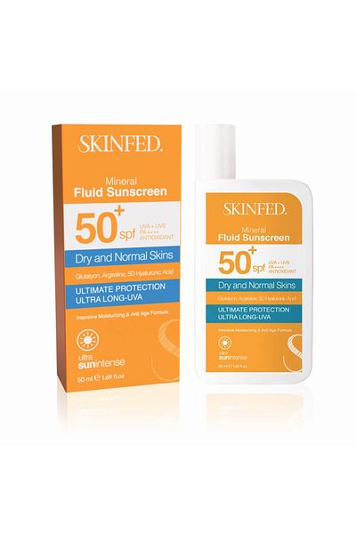 SKINFED. Skinfed Mineral Filtered Sunscreen for Dry Normal Skin 50 ml