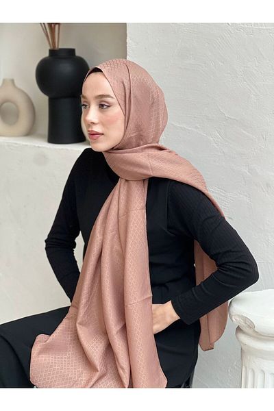 Modakaşmir Σάλι με μοτίβο μαργαριταριών σειράς Soft Jacquard