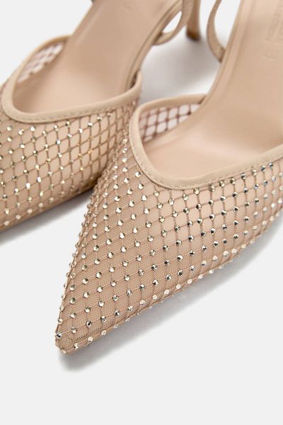 Pull & Bear Rhinestone high-heel shoes