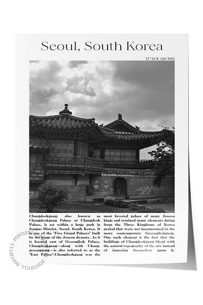 Postifull Seoul - South Korea, City Themed Poster, Unframed Wall Poster, No:30039