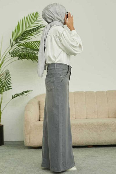 Neways 2254-Fusta clasică denim gri