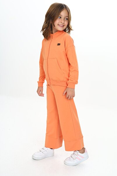 Toontoy Κοριτσίστικο κοστούμι φόρμας με κέντημα Mood