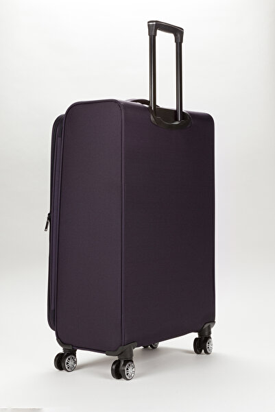 Fossil Unisex Lacivert Körüklü Kumaş Büyük Boy Valiz