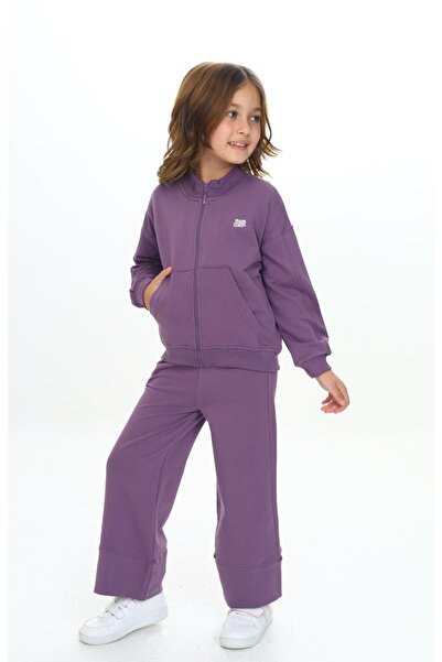 Toontoy Κοριτσίστικο κοστούμι φόρμας με κέντημα Mood