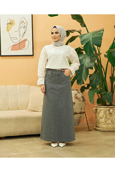Neways 2058-Denim Etek Gri