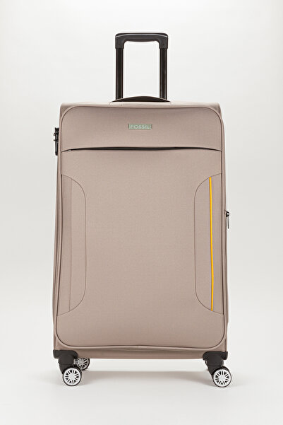 Fossil Unisex Vizon Körüklü Kumaş Büyük Boy Valiz