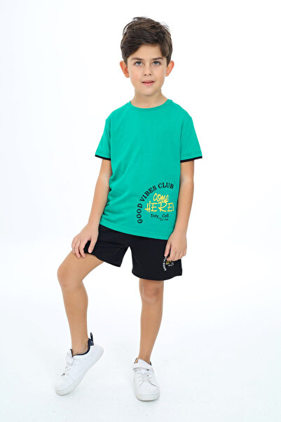 Toontoy Σετ σορτς για αγόρια Goog Vibes Clup με τύπωμα