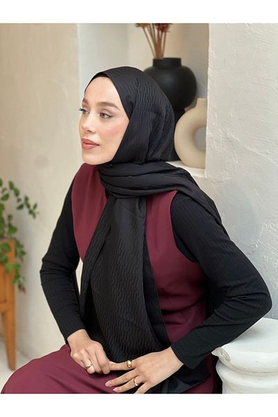 Modakaşmir Σάλι με μοτίβο Chevron σειράς Silky Jacquard