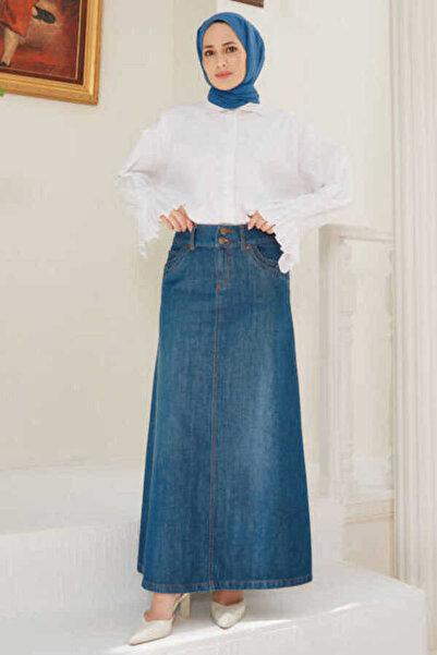 Neways Denim Etek - Koyu Mavi - Neways