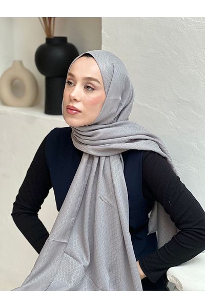 Modakaşmir شال بنمط إيقاع لؤلؤي من سلسلة الجاكار الناعمة