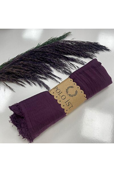 poloist Polo İst. Line Bürümcük Şal Koyu Mürdüm LBR35