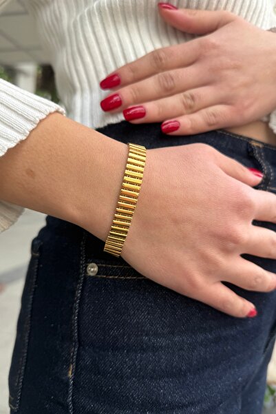 Utku Kuyumculuk 22 AYAR SAAT KORDONU MODEL İTALYAN TASARIM ALTIN BİLEKLİK