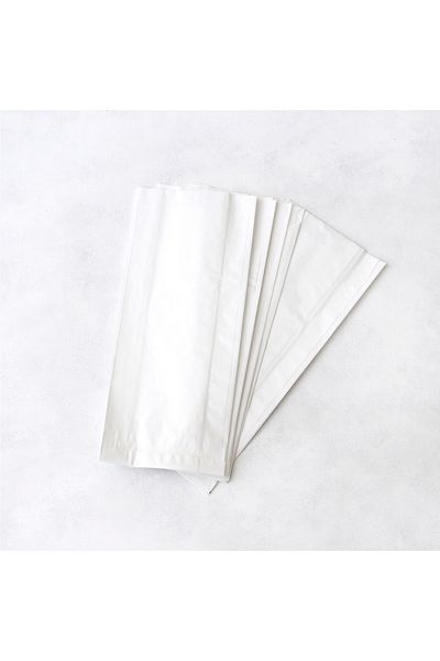 Bimotif White Paper Bag 11X27 cm - 20 Pcs