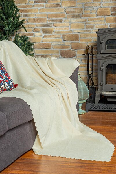 Latuda Home Husa de scaun Zenit 175x215 Mediu Decorativ Jacquard Chenille |   Husa canapea |   Anti-alunecare, Ecru