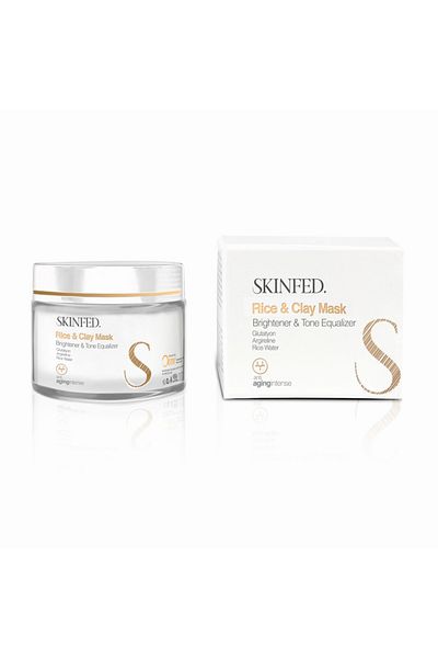SKINFED. Skinfed Anti Aging Intense Brightening Tone Equalizing Anti-Aging Rice Mask 100 Ml.