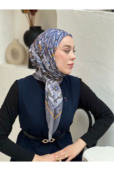 Modakaşmir وشاح بنمط تانكا مقاس 110 سم